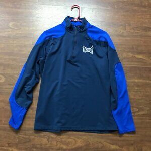 Men's Size L Tapout Navy Blue Half Zip Pull-Over Sweater